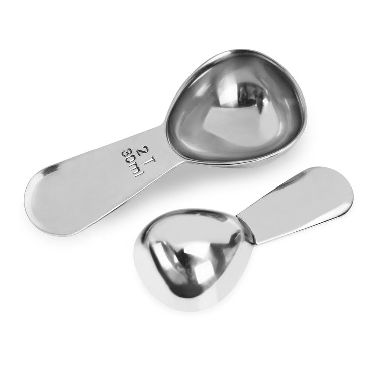 304 Stainless Steel Measuring Spoon Set Coffee Appliance Measuring Spoon Kitchen Baking Tools 15-30ml Scale Spoon