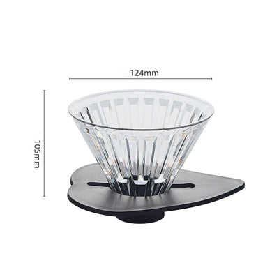 Hand Brewed Coffee Rack Outdoor Coffee Filter Cup Support Solid Wood Base Coffee Machine Appliance Set Aluminum Alloy Hand Brewed Rack
