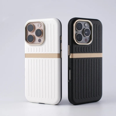 Corrugated Magnetic Phone Case Business Leather Phone Case
