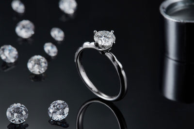 1-carat Luxury And Fashionable Light Luxury Jewelry Silver Ring Set With Top-quality Moissanite, S925 Silver Plated Platinum