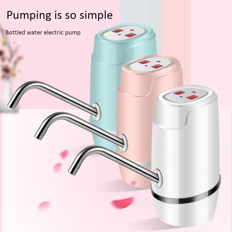 Usb Charge Electric Water Dispenser Portable Gallon Drinking Bottle Switch Smart Wireless Water Pump Water Treatment Appliance