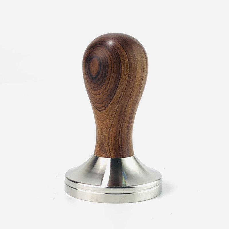 51/53/58mm Coffee Press Powder Hammer Solid Wood Handle Stainless Steel Filling Hammer Italian Coffee Machine Appliance