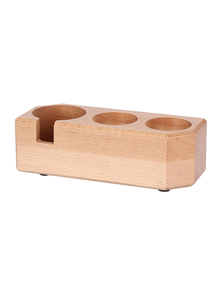 Coffee Machine Handle Bracket Italian Press Powder Pad Cloth Powder Base Solid Wood Coffee Powder Base Appliance