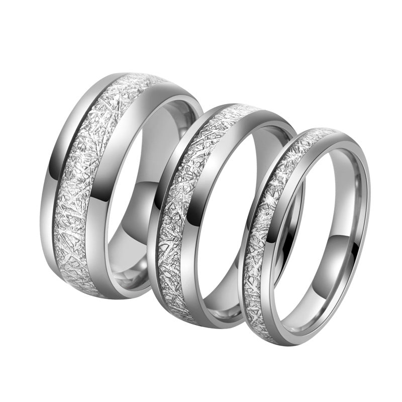 Silver Mist-Pattern Ring For Couples A Stylish Accessory For Both Men And Women