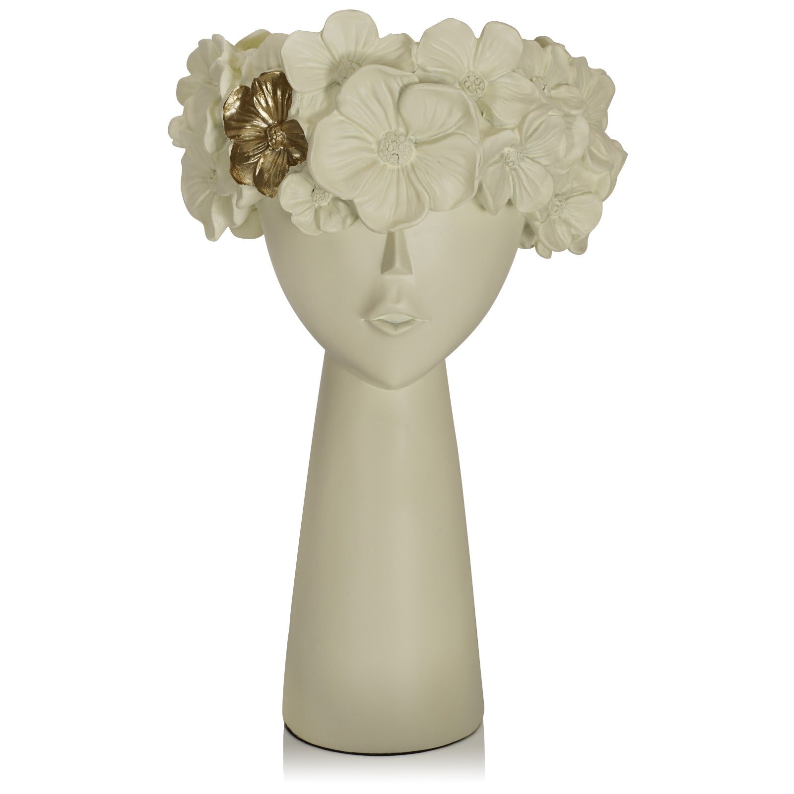 beige flowerpot home resin ornaments
