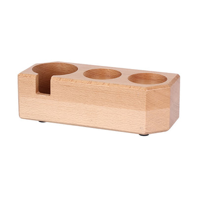 Coffee Machine Handle Bracket Italian Press Powder Pad Cloth Powder Base Solid Wood Coffee Powder Base Appliance