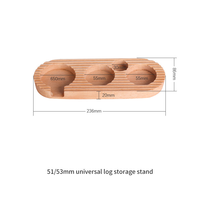 Coffee Powder Press Base Wooden Filling Seat Powder Press Cushion Coffee Machine Handle Supporting Appliance Storage Cloth Powder Base