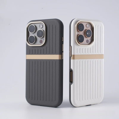 Corrugated Magnetic Phone Case Business Leather Phone Case