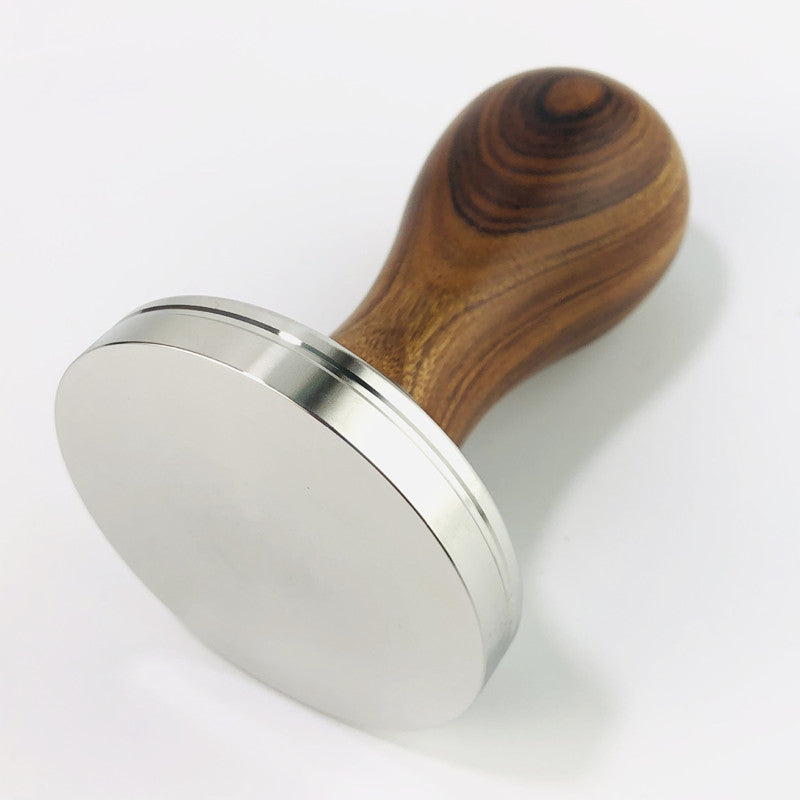 51/53/58mm Coffee Press Powder Hammer Solid Wood Handle Stainless Steel Filling Hammer Italian Coffee Machine Appliance