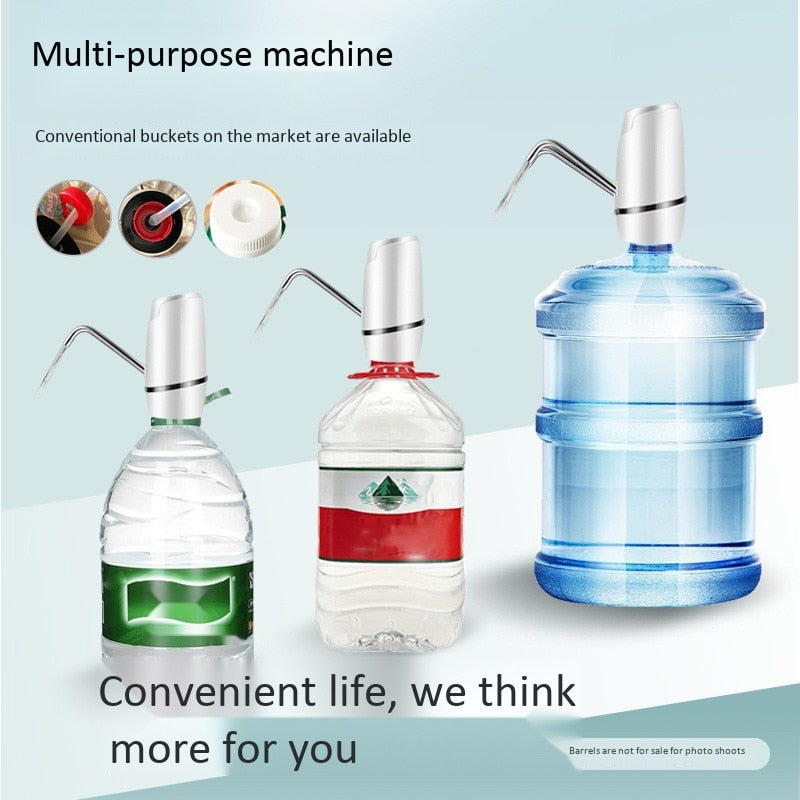 Usb Charge Electric Water Dispenser Portable Gallon Drinking Bottle Switch Smart Wireless Water Pump Water Treatment Appliance