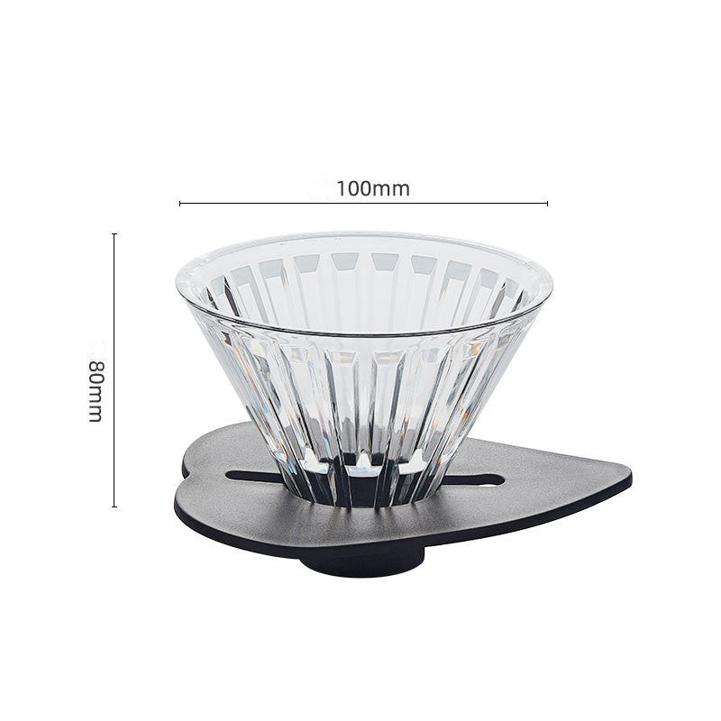Hand Brewed Coffee Rack Outdoor Coffee Filter Cup Support Solid Wood Base Coffee Machine Appliance Set Aluminum Alloy Hand Brewed Rack