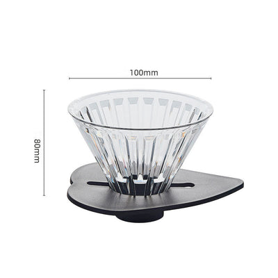 Hand Brewed Coffee Rack Outdoor Coffee Filter Cup Support Solid Wood Base Coffee Machine Appliance Set Aluminum Alloy Hand Brewed Rack