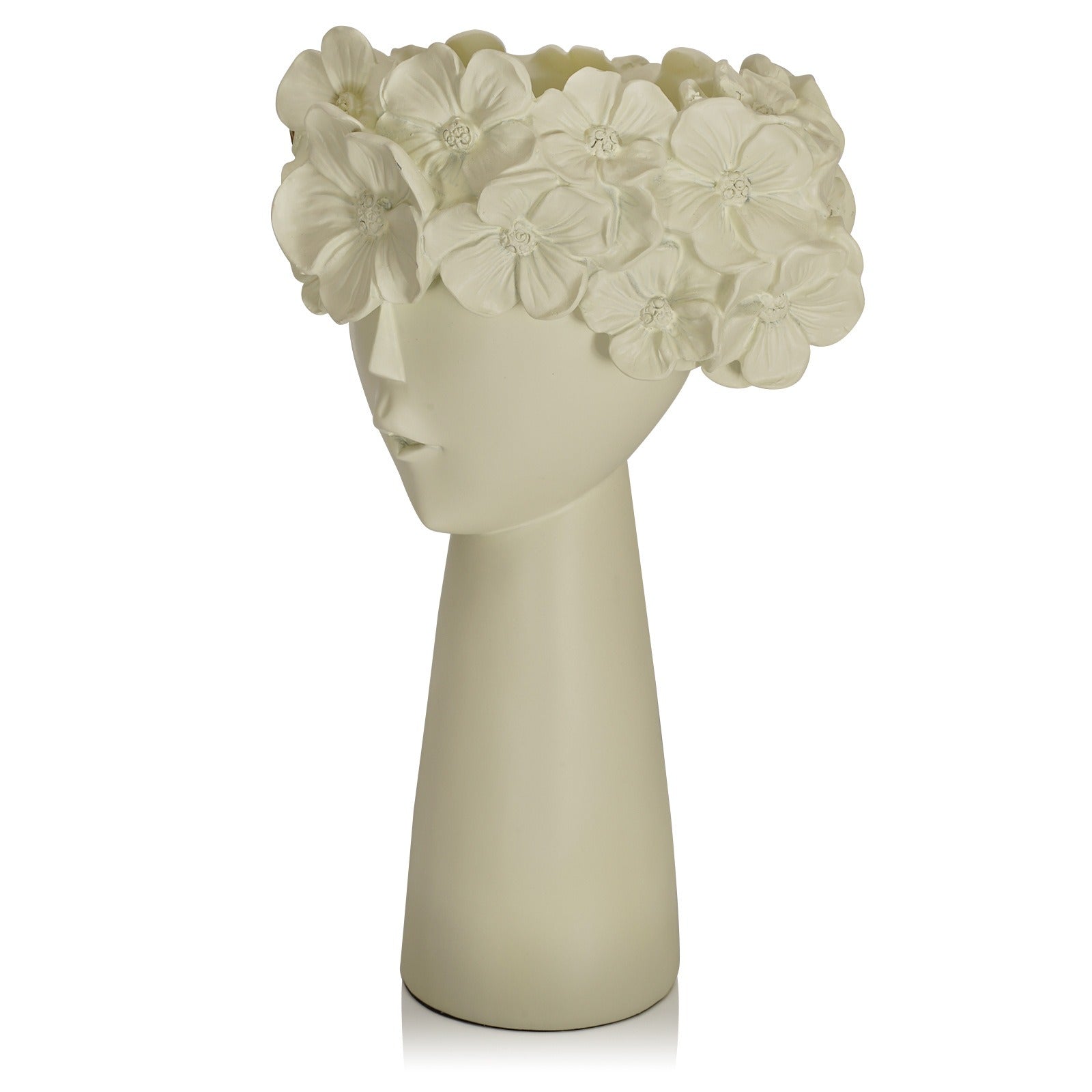 beige flowerpot home resin ornaments