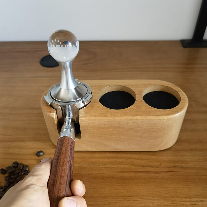 Espresso Press Holder Wooden Press Holder Bar Press Pad Coffee Machine Matching Appliance Handle Press Holder