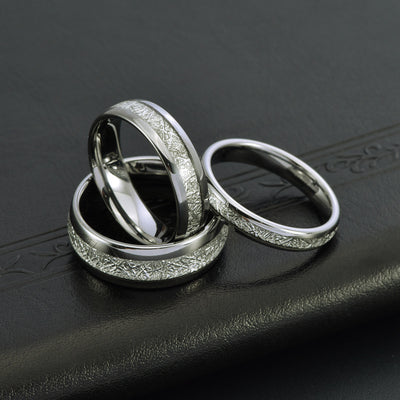 Silver Mist-Pattern Ring For Couples A Stylish Accessory For Both Men And Women
