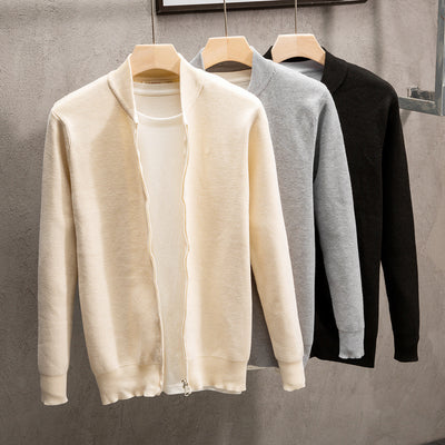 Solid Color Sweater Coat