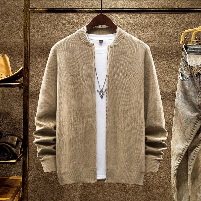 Solid Color Sweater Coat