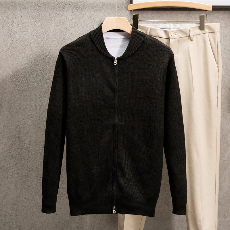 Solid Color Sweater Coat